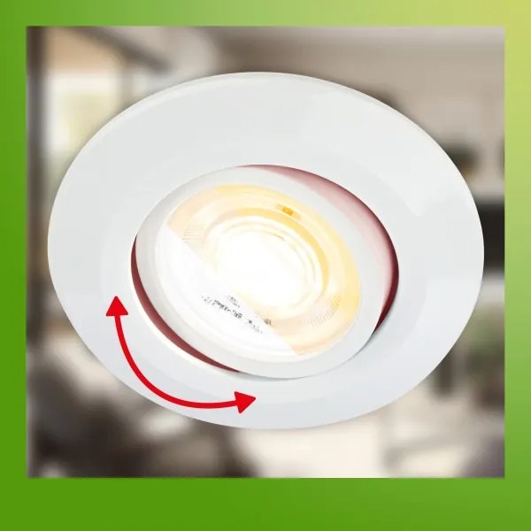 Briloner 7586036 - SET 3xLED Plafoniera da incasso per bagno KLIRA LED/4,9W/230V IP23 bianco