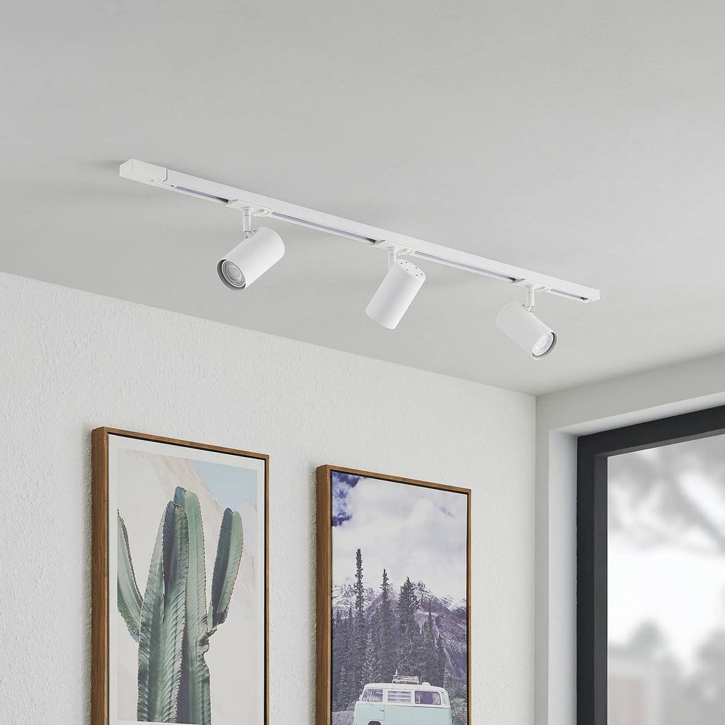 Lindby Sistema binario monofase Linaro, GU10, bianco, a 3 luci