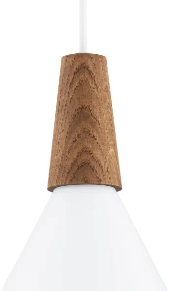 Argon 8630 - Lampadario a sospensione con filo KEGEL 1xE27/15W/230V bianco