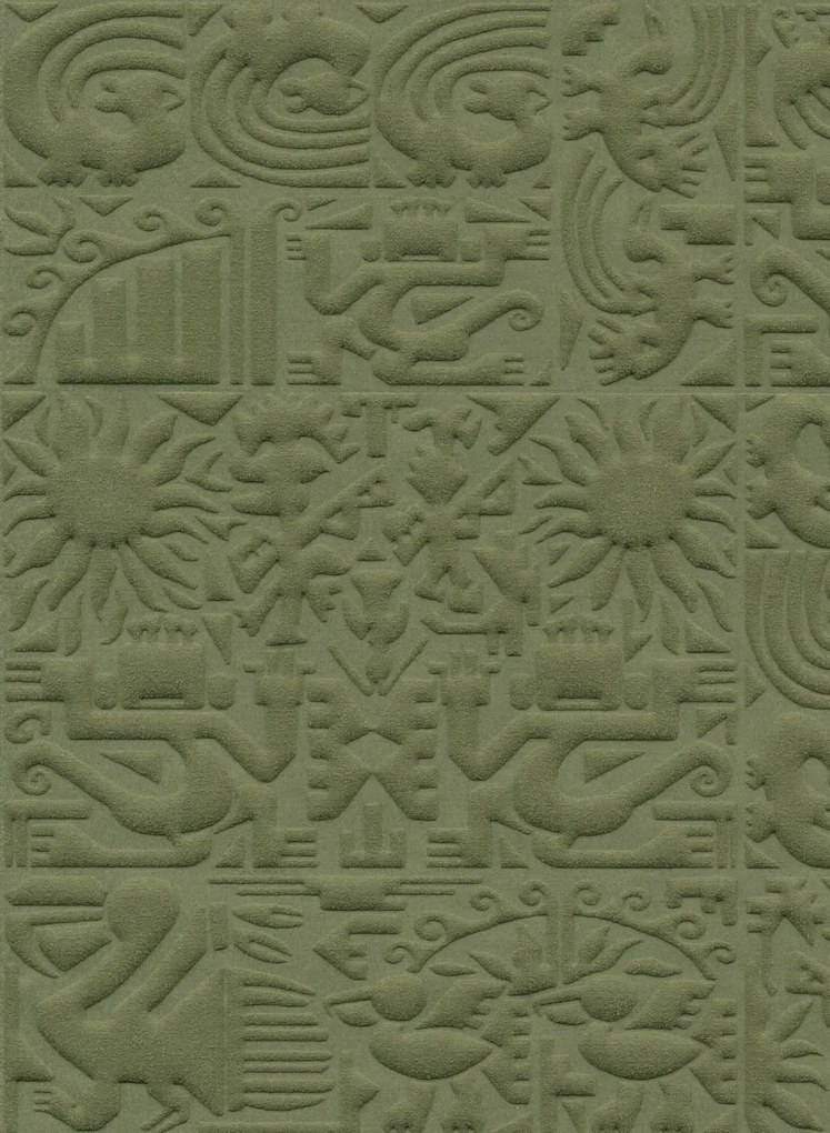 Arte Carta da parati Chimu - Olive