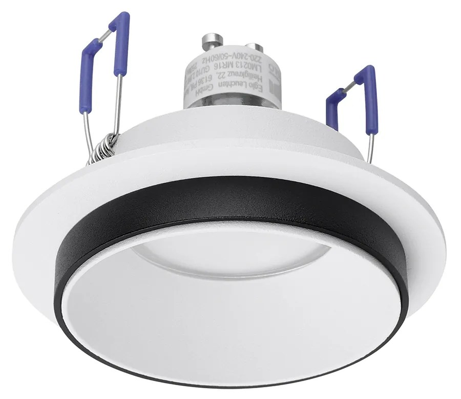 Faretto Ad Incasso Moderno Carosso In Alluminio Bianco 1 Luce Gu10 35W