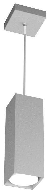 Sospensione Moderna Plate Metallo Grigio 1 Luce Gx53 25Cm