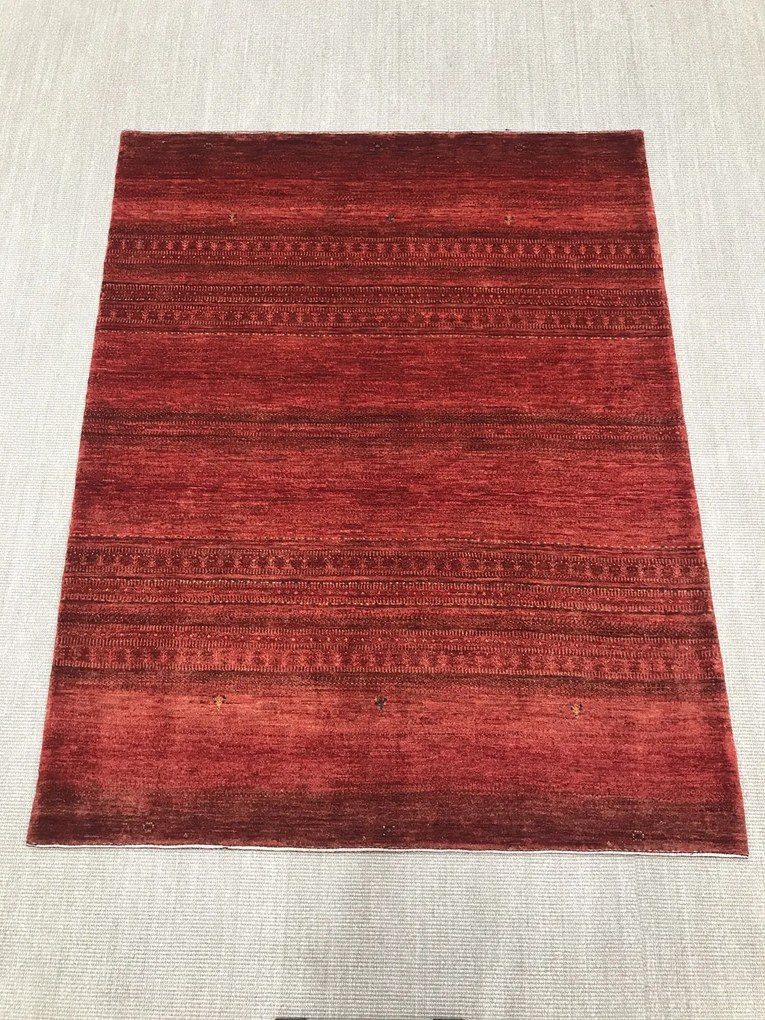 Loribaft Tappeto 200x160 Rosso (Iran) Annodato A Mano