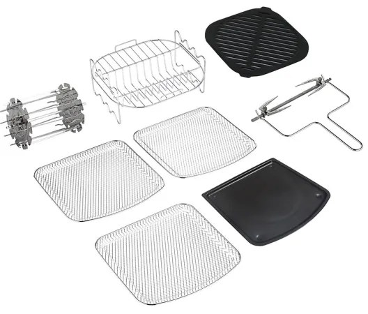 TESLA Electronics AirCook - Friggitrice digitale multifunzionale ad aria calda 11 l 2000W/230V