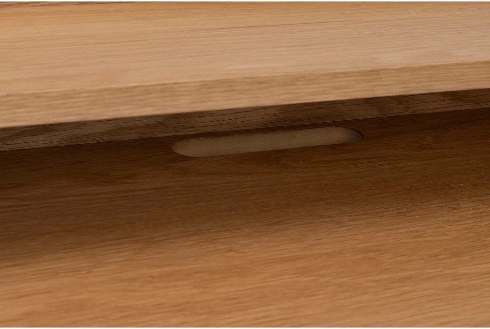 Scrivania in stile segreteria con piano effetto rovere 60x120 cm Giorgio – White Label