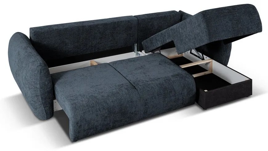Divano angolare blu scuro (angolo destro) Matera - Cosmopolitan Design