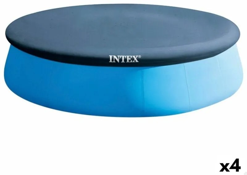Copertura per piscina Intex Blu Marino Ø 396 cm Rotondo (4 Unità)