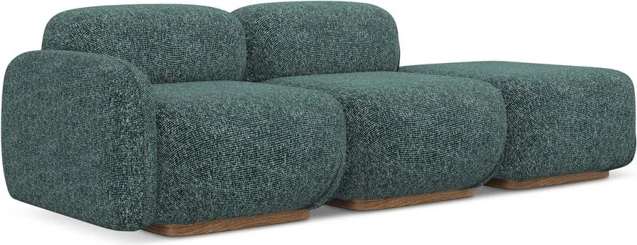 Chaise lounge componibile turchese (con penisola a sinistra) Ailani – Makamii