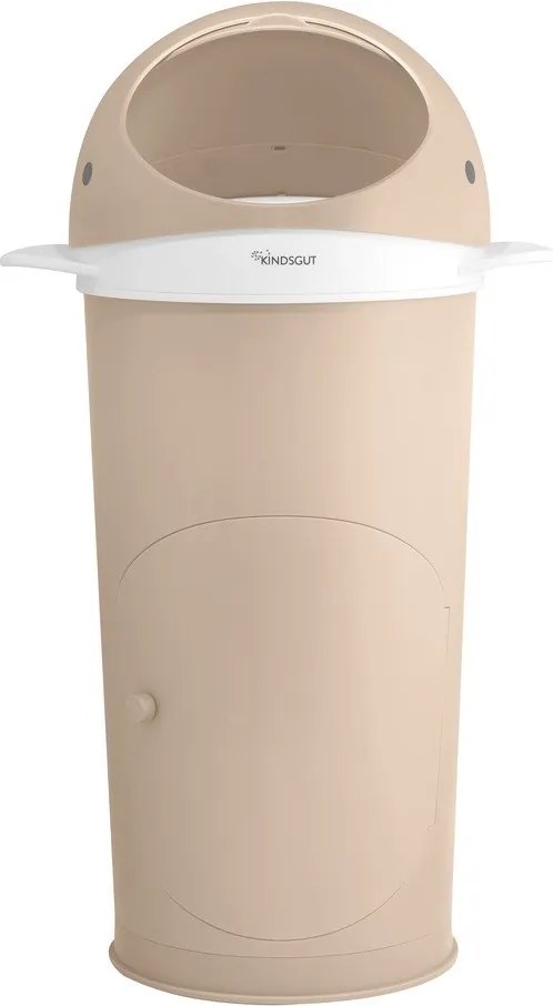 Cestino in plastica beige per pannolini 25 l Whale - Kindsgut