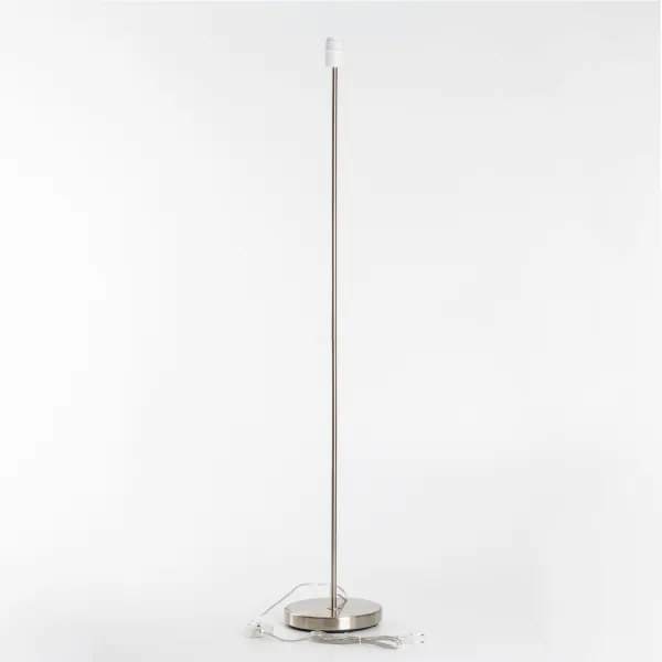 Brilagi - Lampada da terra LED CERIA 1xE27/40W/230V Ø 40 cm bambù/cromo opaco