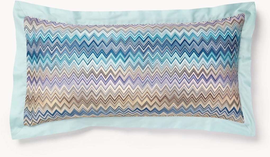 Set di 2 federe in cotone con motivo a zig-zag John Re