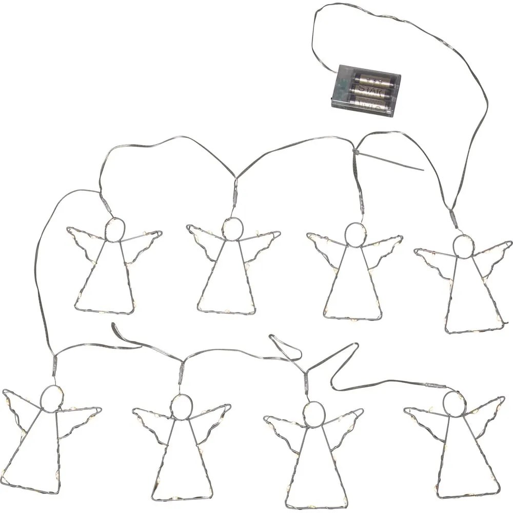 Catena luminosa con alimentazione a batteria 8 lampadine lunghezza totale 175 cm Angela – Star Trading