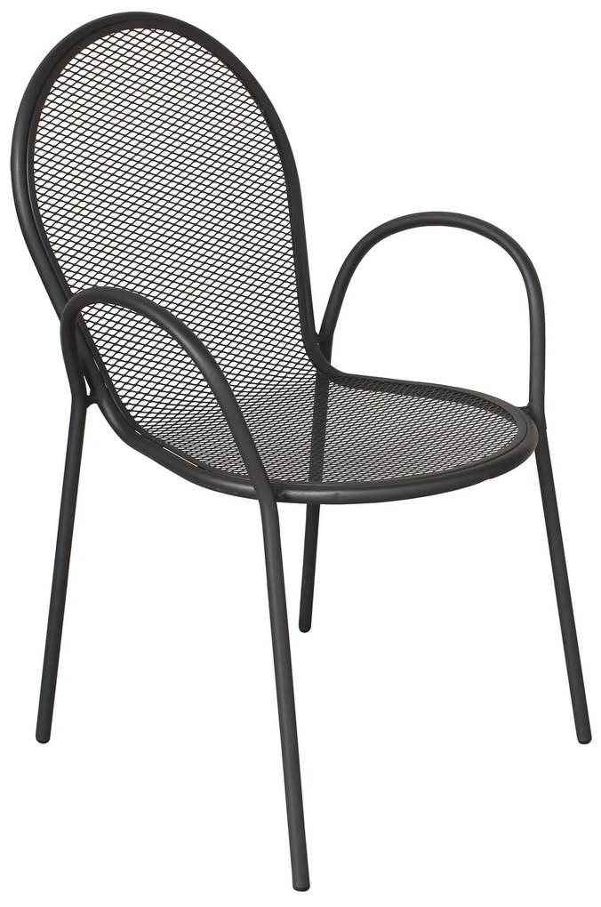 MARIS - poltrona da giardino impilabile in ferro