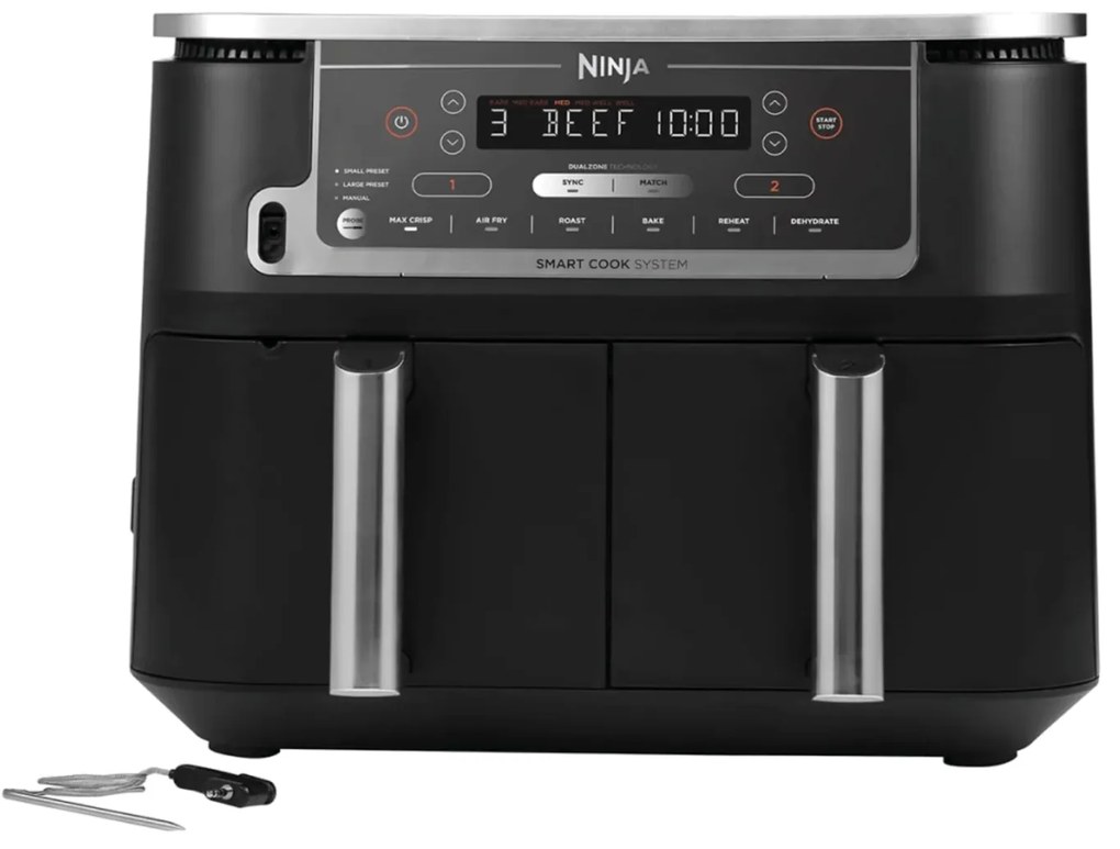 Friggitrice ad aria 2 cestelli 9,5 L Dual Zone Max Pro Ninja