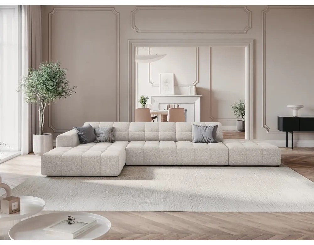 Divano angolare grigio chiaro (angolo sinistro) Chicago - Cosmopolitan Design