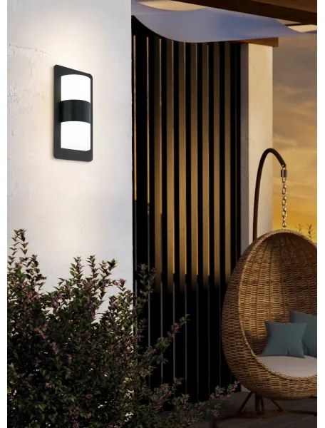 Eglo 98086 - Applique da esterno CISTIERNA 2xE27/10W/230V IP44 antracite