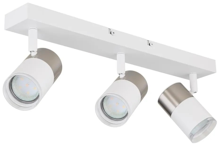 Globo 57851-3 - Faretto BRISBON 3xGU10/25W/230V bianco/cromo