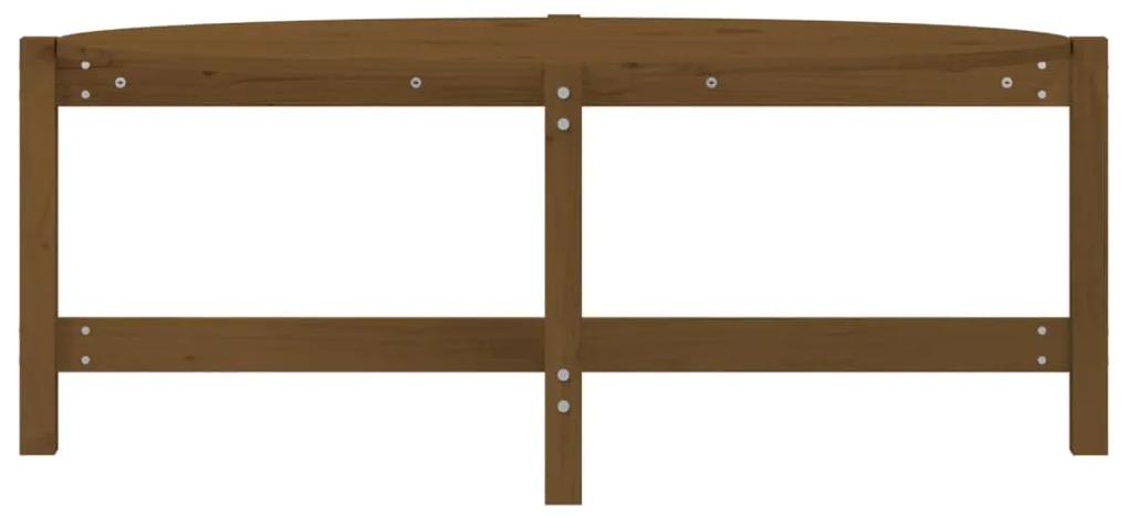 Tavolino da Salotto Miele 118x63x45cm in Legno Massello di Pino