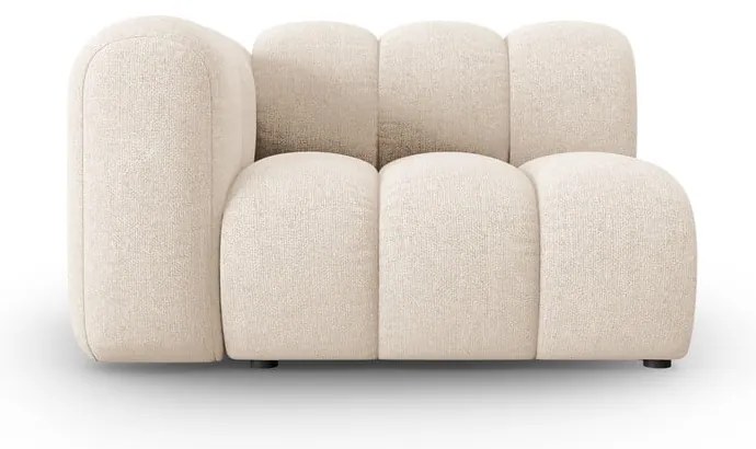 Divano componibile color crema (con penisola a sinistra) Lupine – Micadoni Home