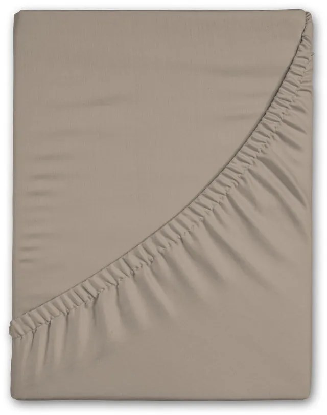 Lenzuolo con angoli marrone in flanella 140x200 cm – Good Morning