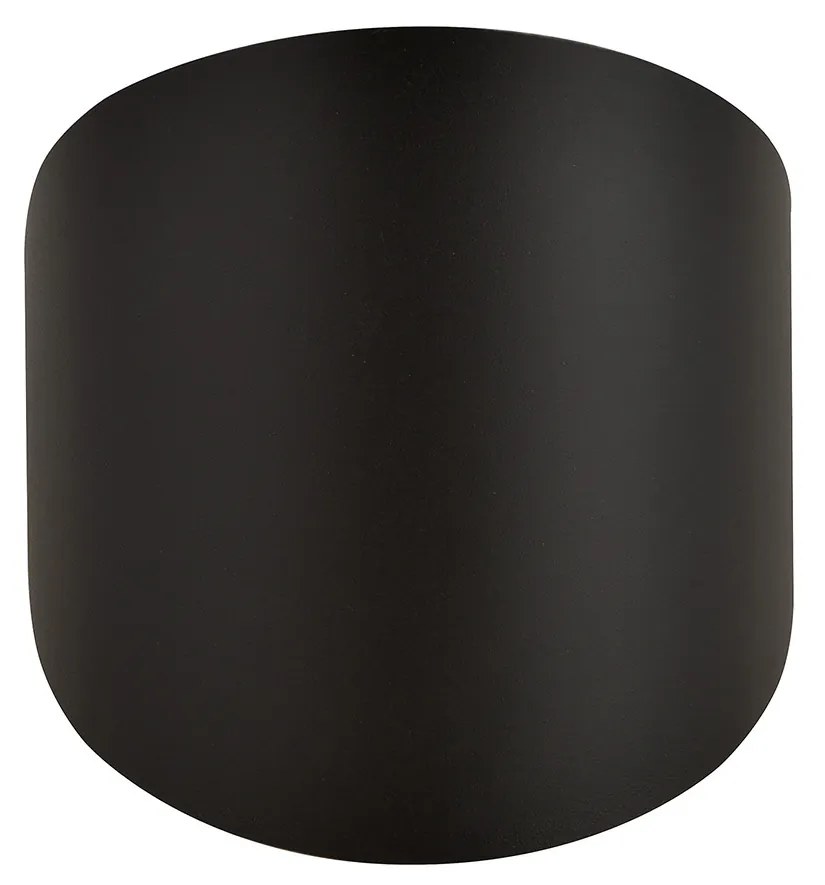 Applique Minimal 1 Luce Indiretta Agni In Acciaio Nero