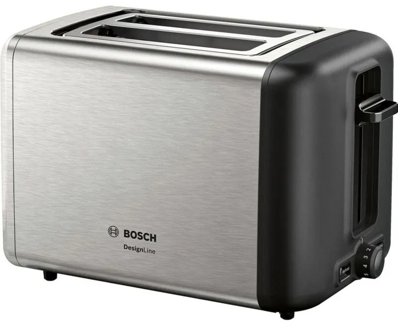 Bosch - Tostapane TAT3P420 2 Fette Acciaio Inox 970W Controllo Doratura Variabile