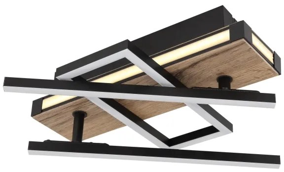 Globo 67299D2 - Plafoniera LED COLLI LED/30W/230V marrone/nero