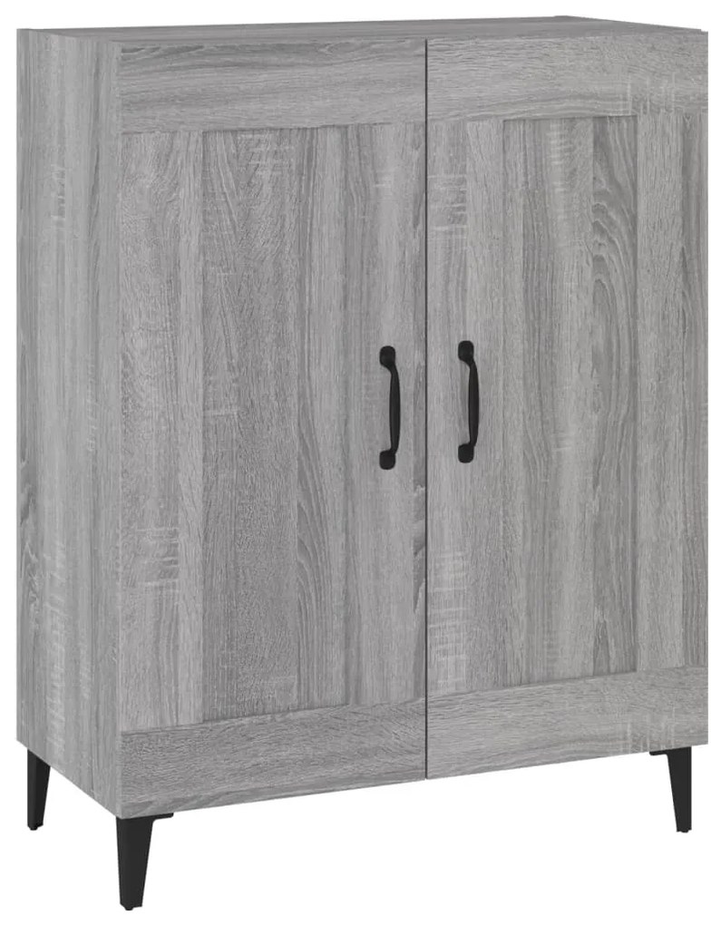 Credenza grigio sonoma 69,5x34x90 cm in legno multistrato