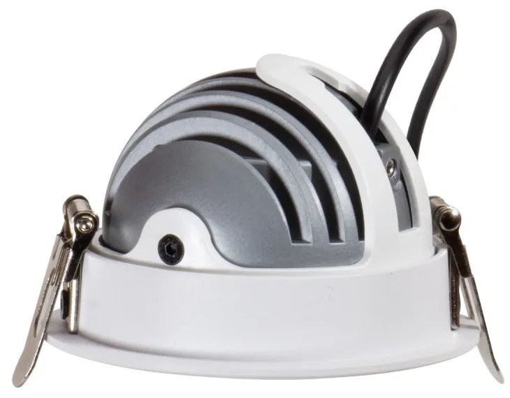 Faro LED da Incasso 12W Nero Ø75mm IP40 Orientabile con driver Philips Colore Bianco Variabile CCT