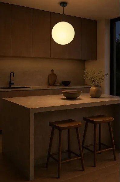 BRILAGI - Lampadario a sospensione con cavo POLOS 1xE27/40W/230V Ø 30 cm nero