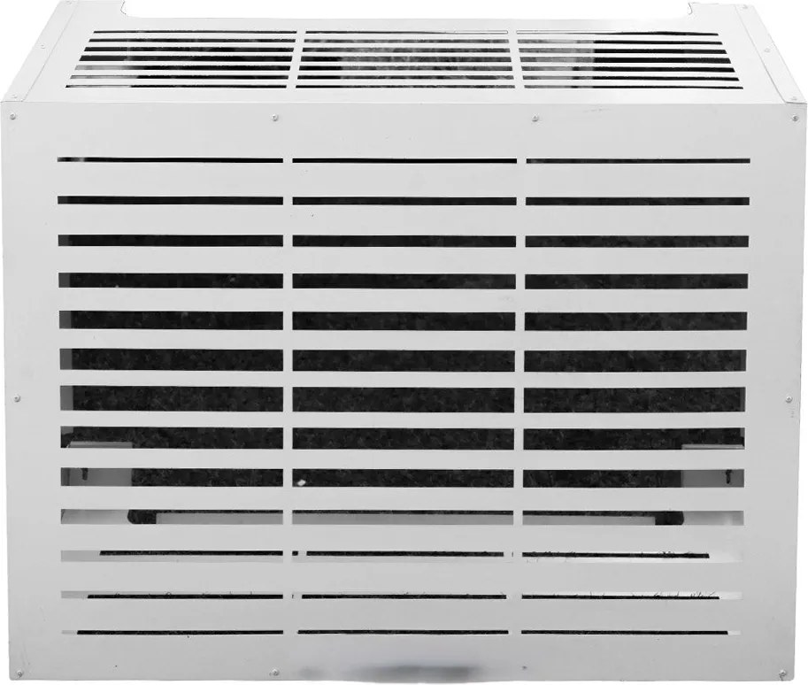 Copricondizionatore Copertura per Climatizzatore 86x44x68 cm Linear M in Alluminio Bianco...