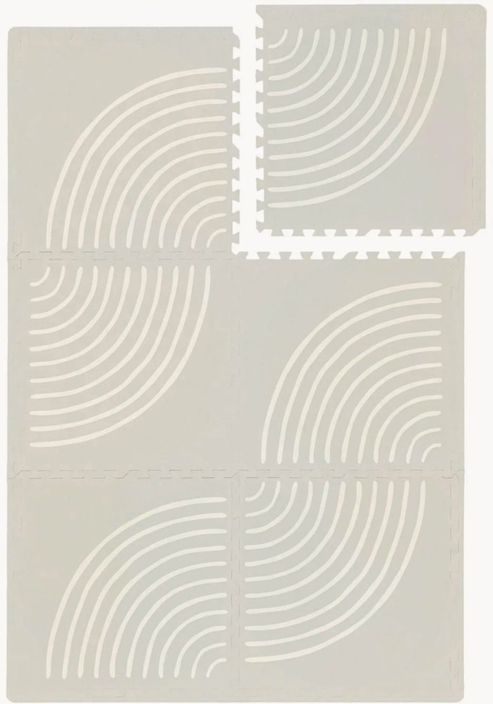 Tappetino puzzle in schiuma Rainblow Bliss 6 pz