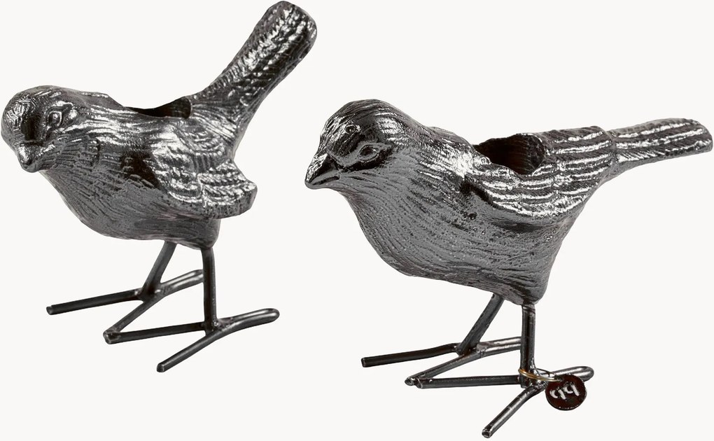 Set di 2 portacandele Flock of Birds