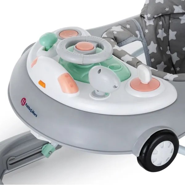 PETITE&MARS - Culla con melodia CABRIO grigia