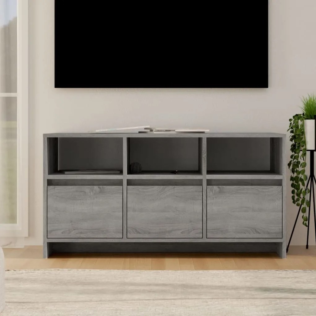 Mobile Porta TV Grigio Sonoma 102x37,5x52,5 cm in Truciolato