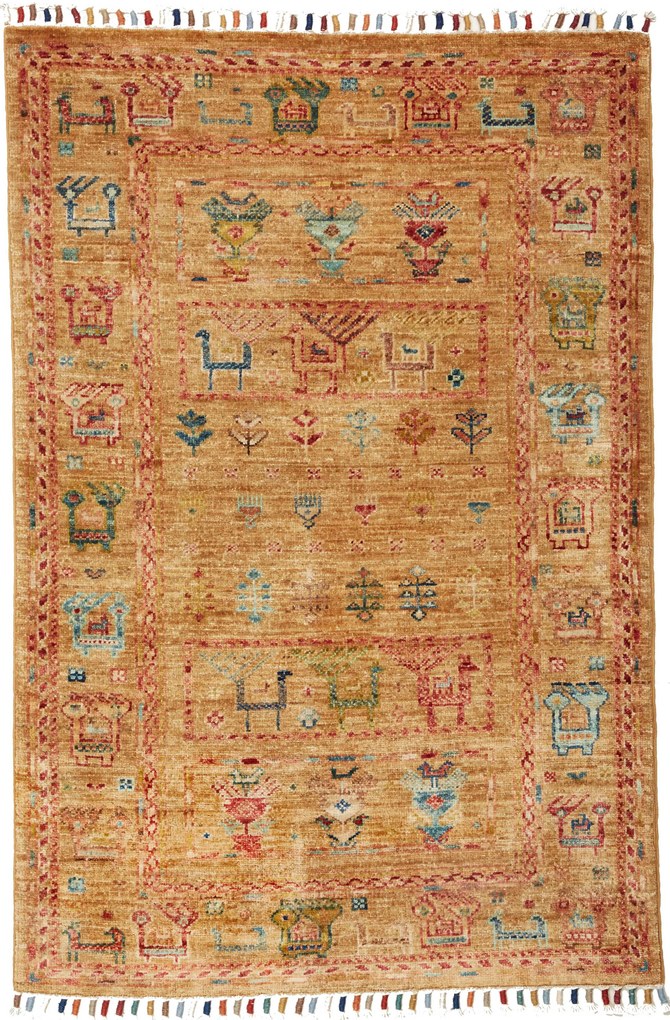 Samarkand Tappeto orientale 110x80 (Pakistan) Annodato A Mano