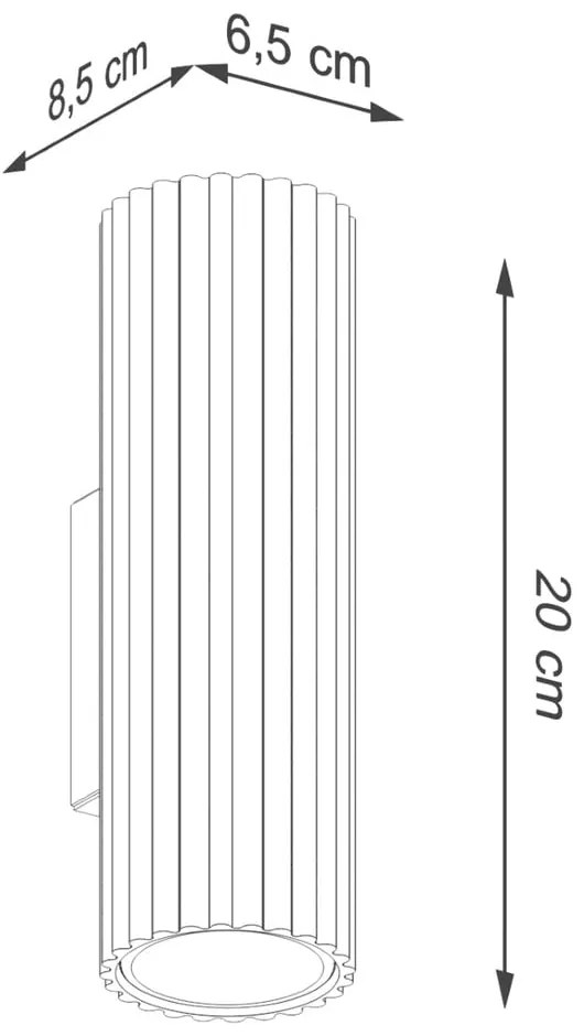 Lampada da parete verde Gleam – Sollux