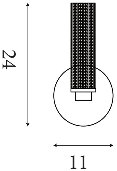 Searchlight 10371SB - Applique da parete per bagno LED dimmerabile ABERDEEN LED/7W/230V IP44 ottone