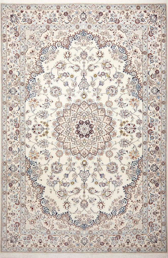 Nain Tappeto 200 x 300 Beige (Iran) Annodato A Mano