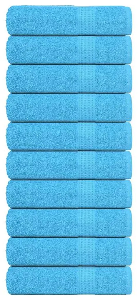 Asciugamani Doccia 10 Pz Turchesi 70x140cm 360 G/m² 100% Cotone /
