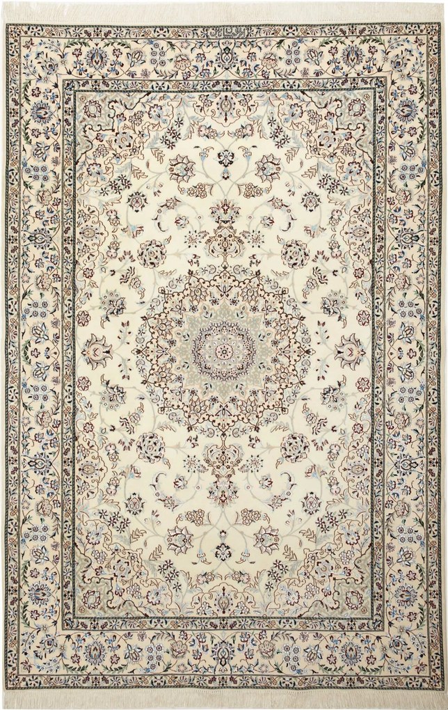 Nain Tappeto 140x210 Beige (Iran) Annodato A Mano