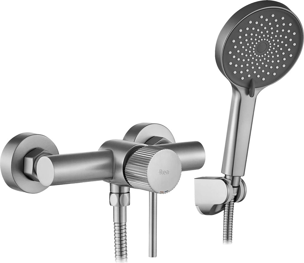 Rubinetto doccia REA Lungo Stripe BRUSH NICKEL