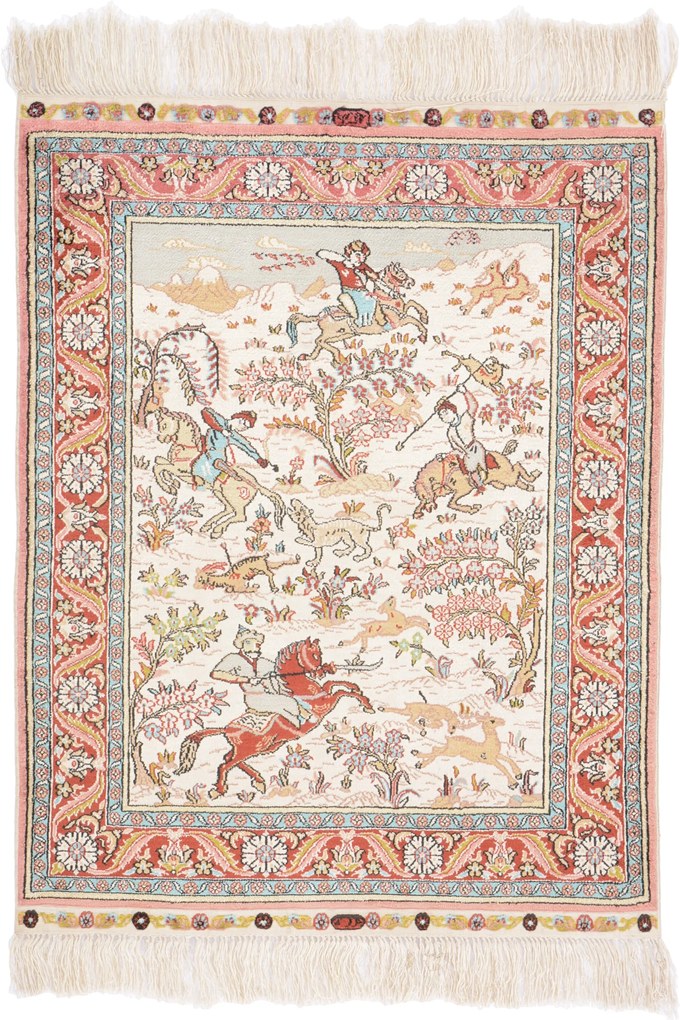Hereke Tappeto 60 x 50 (Cina) Annodato A Mano