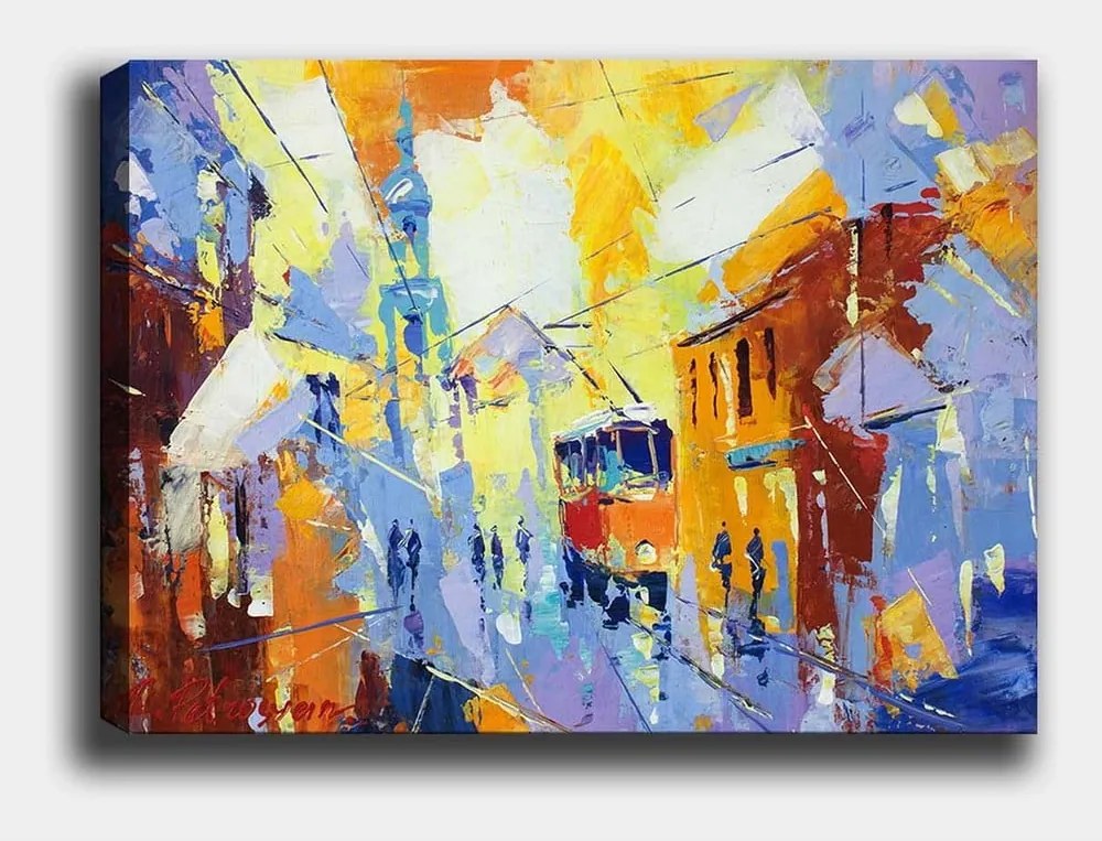 Dipinto 100x70 cm Town - Wallity