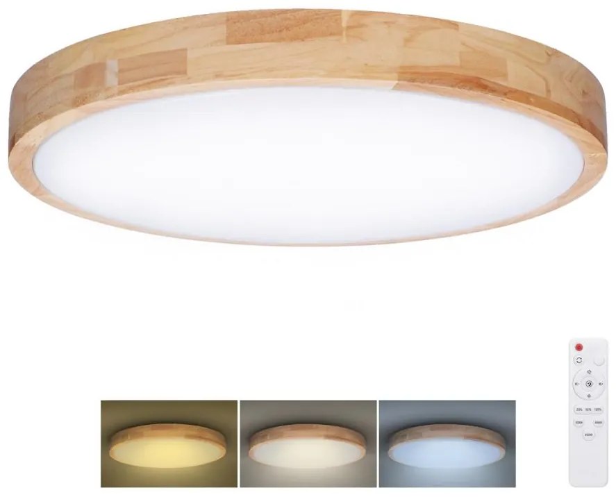 Solight WO8010 - Lampada LED SOLID OAK 60W/230V 3000-6500K Ø 51 cm + DO