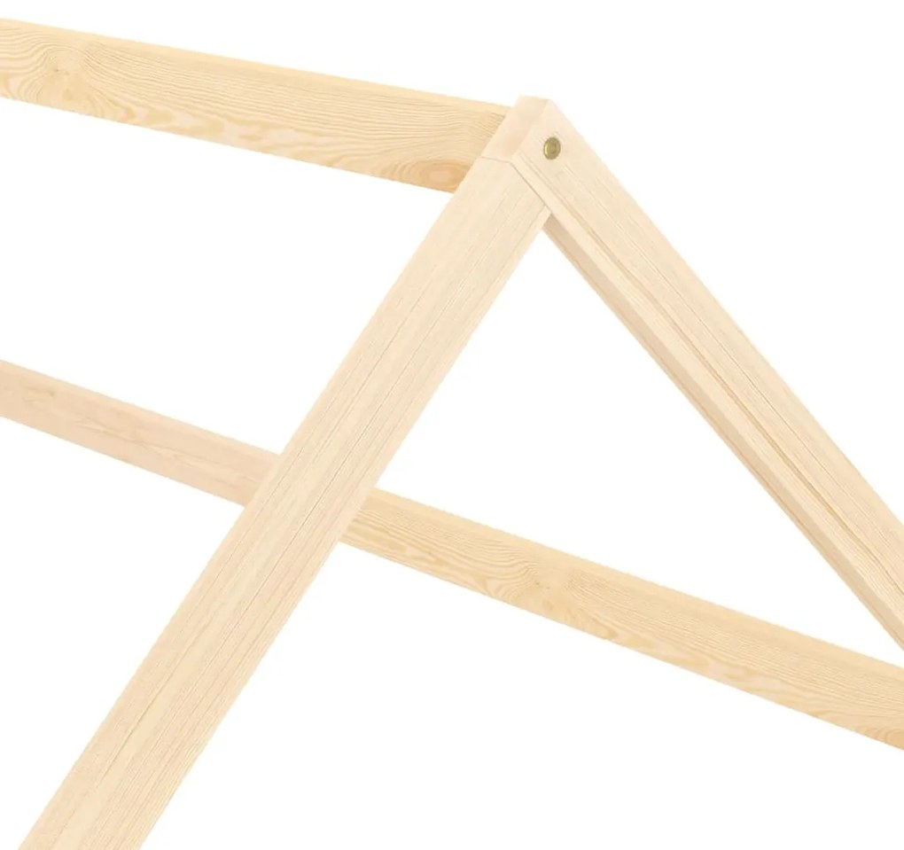 Giroletto per bambini in legno massello di pino 90x200 cm
