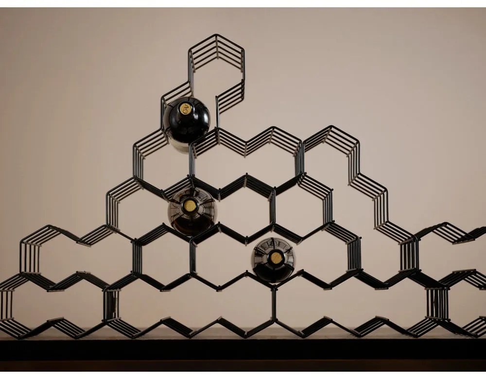 Portabottiglie in metallo numero di bottiglie 5 Rocks - Zone