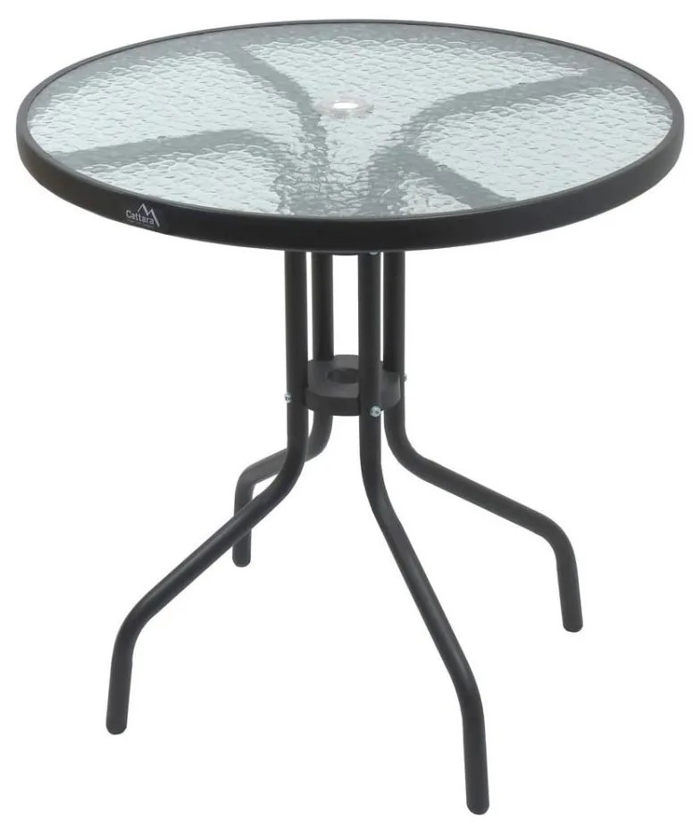 Tavolo da giardino d. 70 cm nero