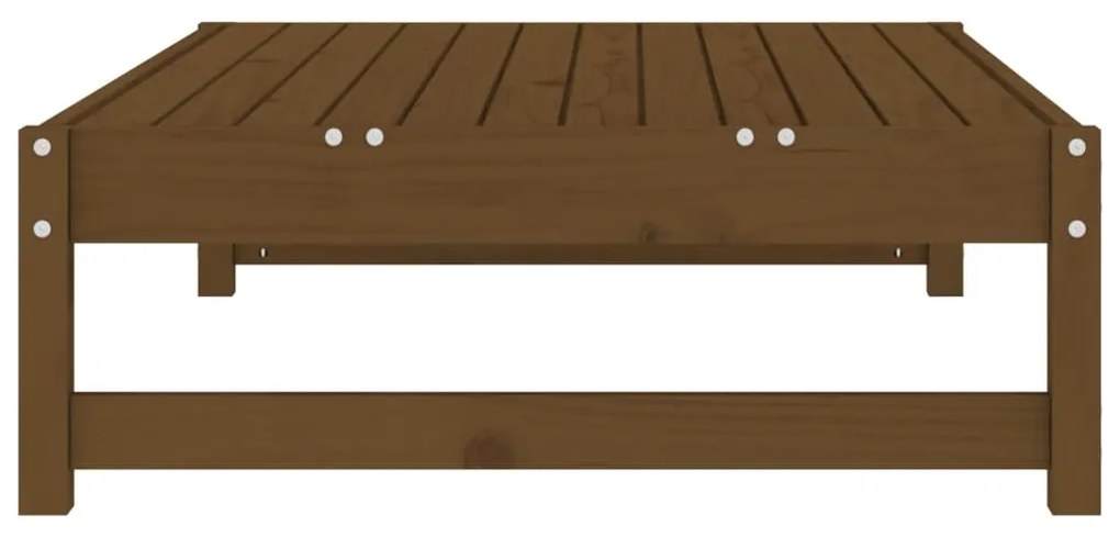 Poggiapiedi da giardino 120x80 cm legno massello di pino miele
