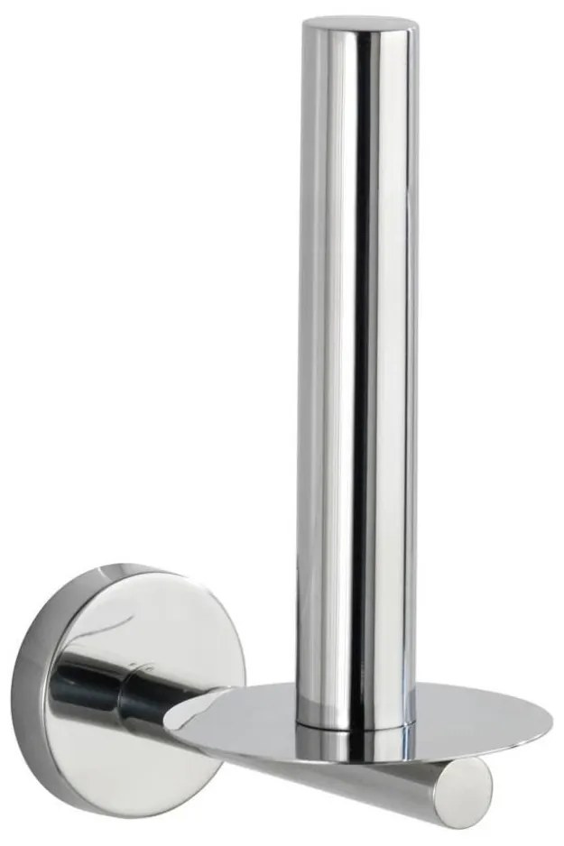 WENKO 20218100 - Porta carta igienica BOSIO SHINE 8x12,5 cm in acciaio inossidabile/argento